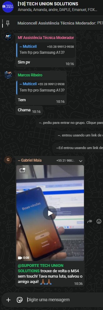 Samsung M54 sem touch resolvido: “Tava numa luta, salvou o amigo aqui!”