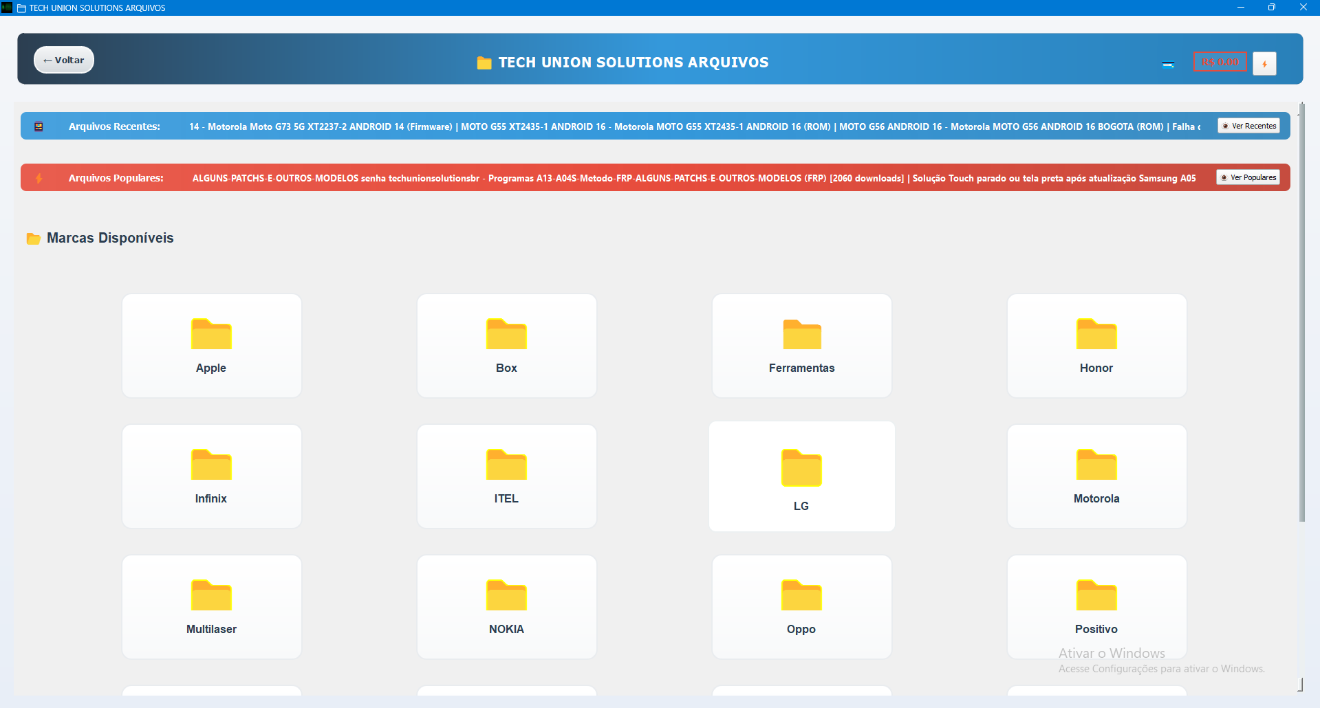 Repositório de ROMs, dumps e drivers